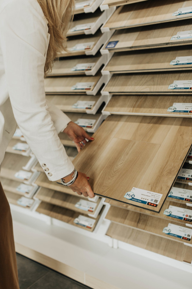 luxury vinyl tile flooring in a Ontario kitchen