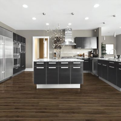 luxury vinyl plank flooring in a Simcoe kitchen