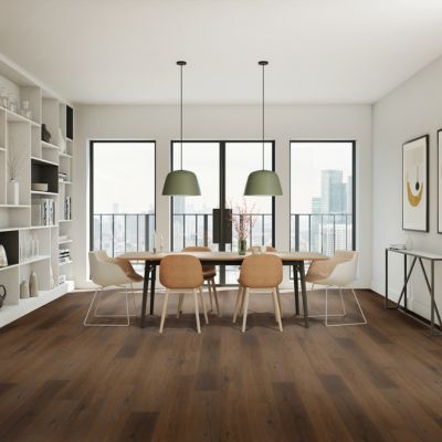 LVP floors in a dining room
